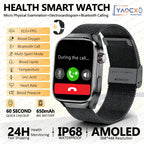 2026 Neue Pflegegrad-Harnsäure-Blutfettwerte Smartwatch Herren EKG+PPG Blutdruck Herzfrequenz Bluetooth Anruf Gesundheits-Smartwatch