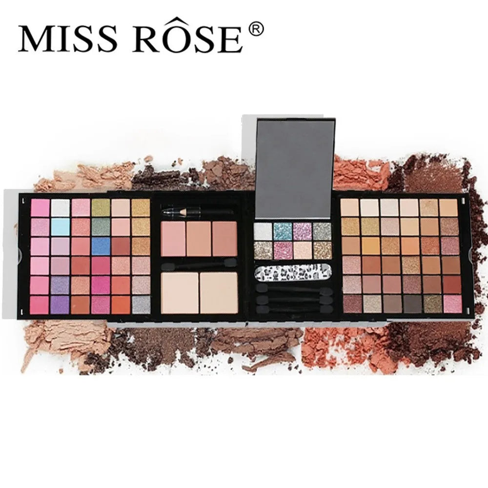 3D Matte Pearlescent Eye Shadow Plate Makeup Multi-Function Powder Blusher Makeup Set For Valentine's Day