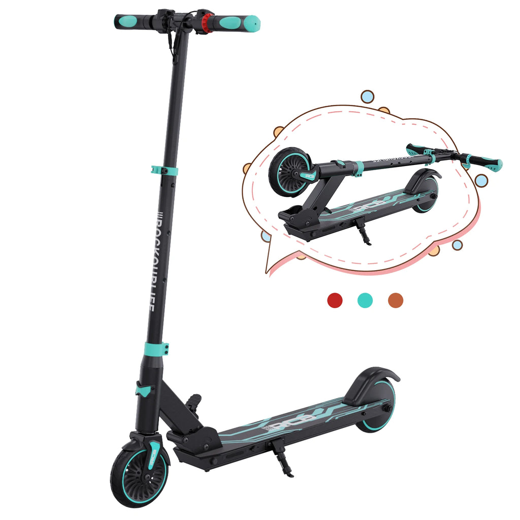 RCB R15 Elektroroller für Kinder 8-16 Jahre, 8 kg, faltbar, doppeltes Bremssystem, maximale Reichweite 16 km