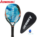 Kawasaki Beach-Tennisschläger aus Carbonfaser mit weicher Schlagfläche und schützender Schlägerhülle