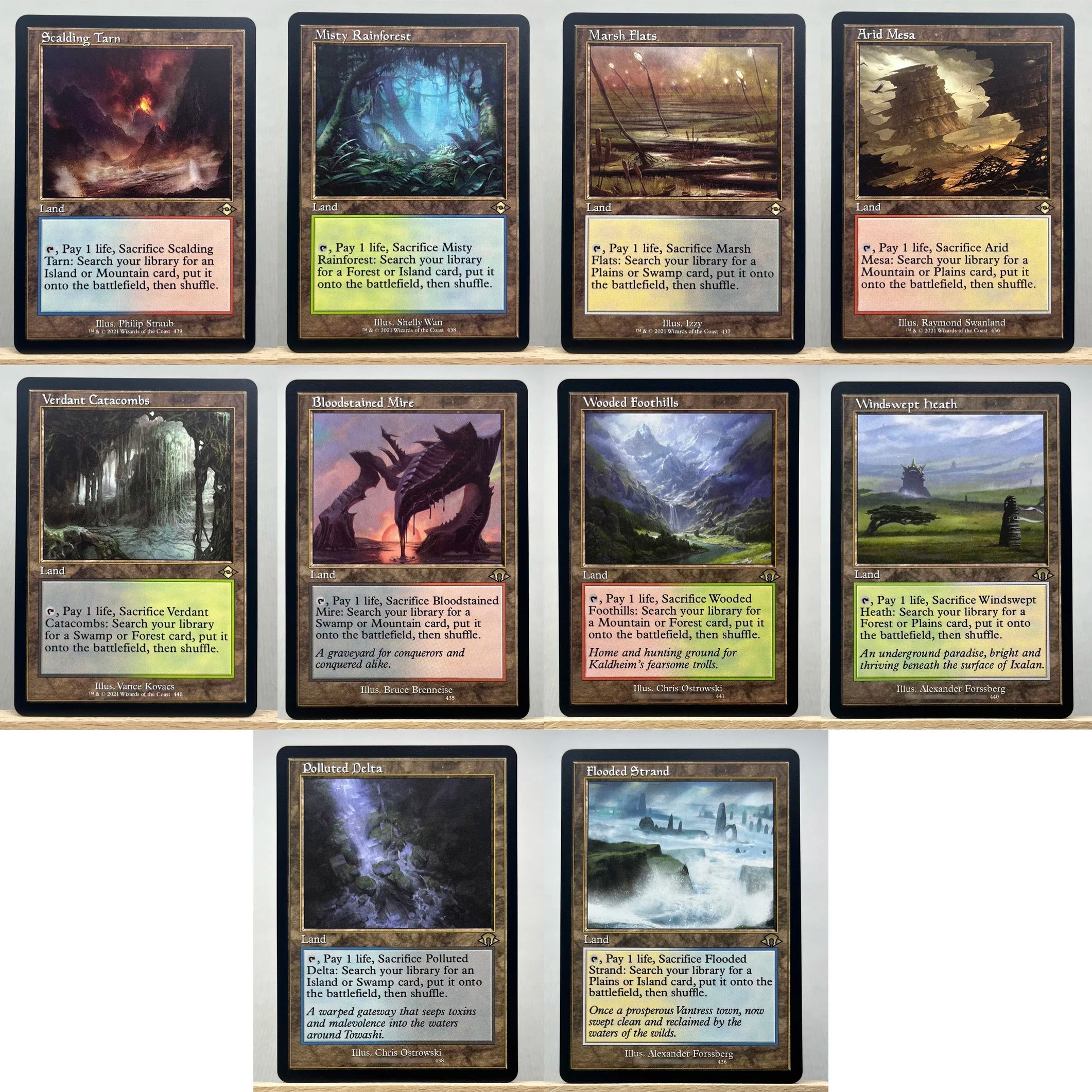 MH3 MH2 HOLO10-03 TCG magische Karten für das Heimspiel Proxy Fetchland Marsh Flats die Aride Mesa Misty Rainforest Gathering Hauptbild