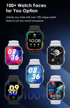 Lenovo 2026 Smartwatch 1,96" HD AMOLED Display Herzfrequenz-Gesundheitsüberwachung Bluetooth-Sprachanrufe Smartwatch für Android IOS