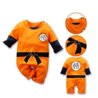 Anime Kleidung Baby Vegeta Strampler Neugeborene Kuririn Roshi Trainingsoutfit Säuglinge Kinder Halloween Cartoon Cosplay Kostüm Overall