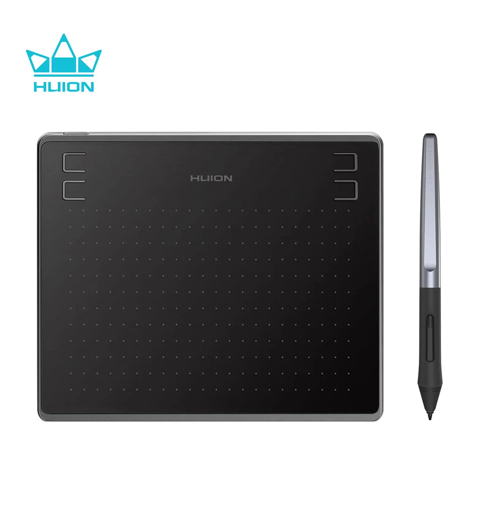 HUION HS64 Grafiktablett 6 Zoll Zeichentabletten Digitales Stift-Pad Schreib- und Zeichentafel 8192 Stifte für Android Windows Mac Laptop