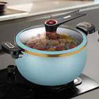 Large-Capacity Micro-Pressure Sandpot Household Slow-Cooking Stew Pot Soup Pot Stainless Steel Pumpkin Pot Induction Cooker & Ga
