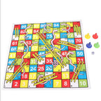Schach Schlange Leiter Flug 38cm/14.96Zoll Pädagogisches Kinderspielzeug Interessantes Brettspiel Set Tragbares Flugschach Brettspiel