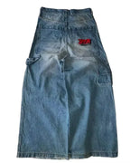 Amerikanische Y2K 2025 Neue weite Baggy Black Jeans Oversized Damen Street Casual Joker Denim-Hose Paar-Jeans Vintage Streetwear