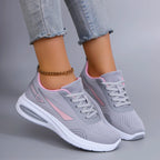 Frühlings-Freizeitsportschuhe für Damen, modisch, atmungsaktiv, leicht, rutschfest, verschleißfest, flache Schuhe