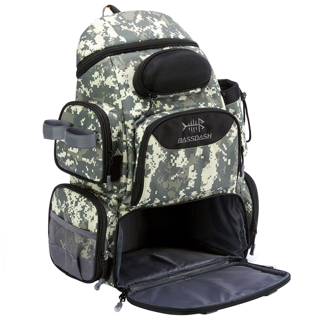 Bassdash Angeltasche Köderrucksack Leicht Taktisch Köderbox Multifunktional