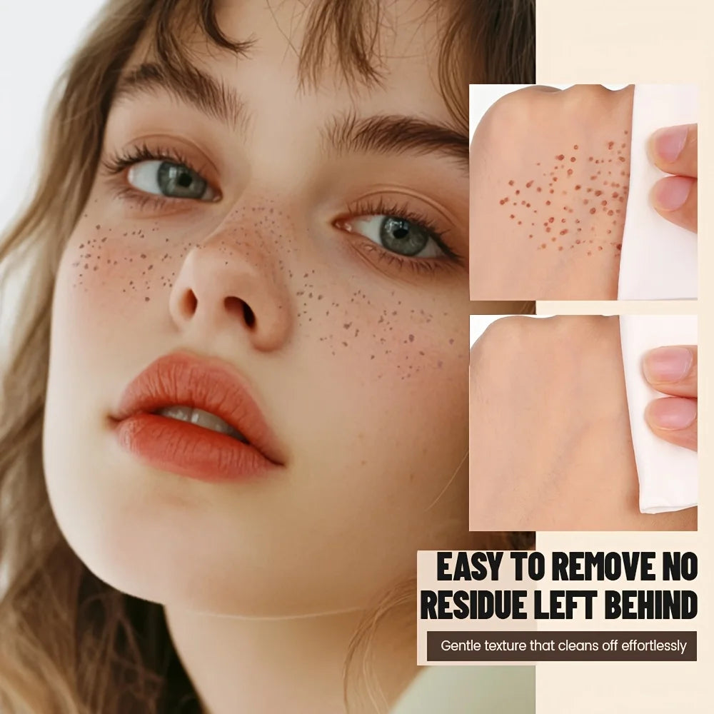 Natürliches Nude-Make-up, falsche Sommersprossen, wasserfest, langanhaltend, leichte Deckkraft, Sommersprossenstift für Frauen