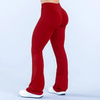 NCLAGEN Vision Flares Damen Fitnessstudio Fashion Yogahosen mit überkreuzter Vorderseite, hoher Taille, nahtlosen Sport-Leggings, Fitness-Hosen mit weitem Bein