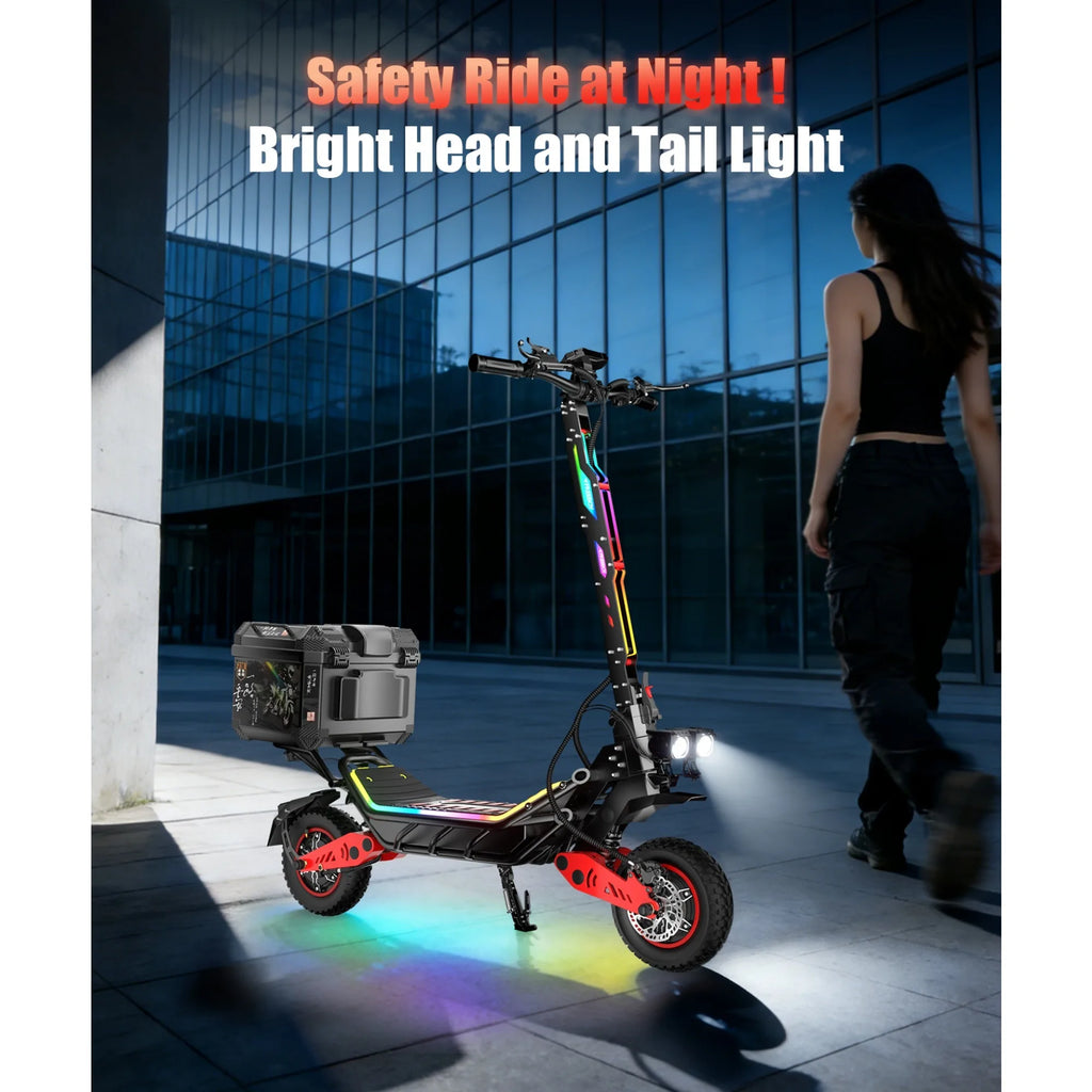 FREEBOY H10 E-Scooter Gift Toolbox 6000W Dual Motor 60V 28AH Battery Speed 75km/h 12" Tires Electric Scooter Hydraulic Braking