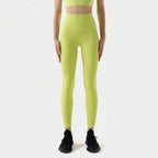 SOISOU Nylon Yogahosen Gym Leggings Damen Mädchen Fitness Weiche Strumpfhosen Hohe Taille Elastisch Atmungsaktiv Keine T-Linie Sporthosen