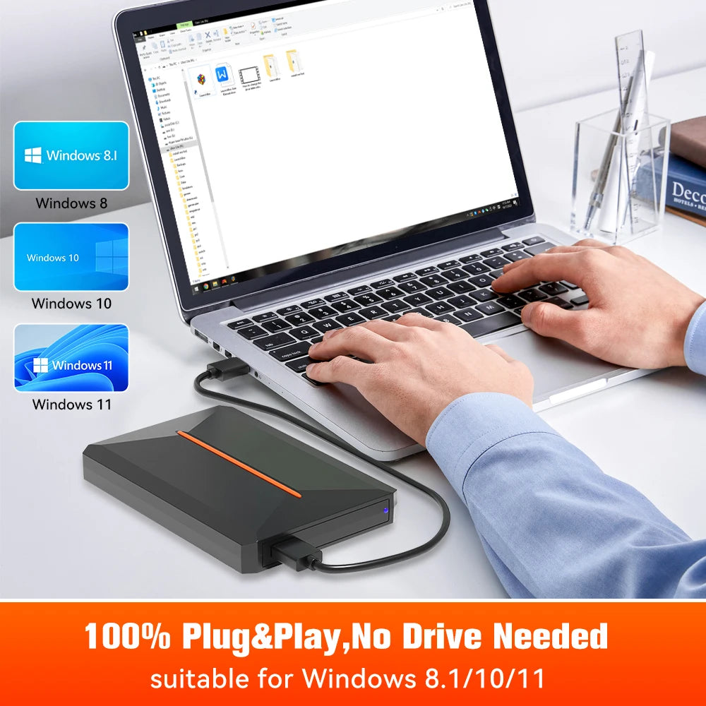 3760+ 3D/AAA Spiele für PS4/PS3/PS2/Switch/WII/WIIU/N64/DC Etc. Tragbare 500GB Launchbox Externe Gaming-Festplatte für Windows PC
