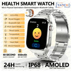 2026 Neue Pflegegrad-Harnsäure-Blutfettwerte Smartwatch Herren EKG+PPG Blutdruck Herzfrequenz Bluetooth Anruf Gesundheits-Smartwatch