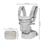 Egobaby Omini the 360   Is a Breathable Mesh Baby Carrier with Ventilation All Around. Designed for Infants to Toddlers. Features Lumbar Support.