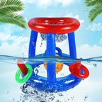 Aufblasbares Ringwurfspiel, schwimmender Basketballkorb, interaktives Wassersportspielzeug, Partygeschenk, Strandspaß, Poolzubehör