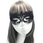 Neue Damen Hollow Lace Gesichtsmaske Maskerade Sexy Cosplay Abschlussball Party Requisiten Kostüm Maske Nachtclub Halloween Schwarze Augenmaske