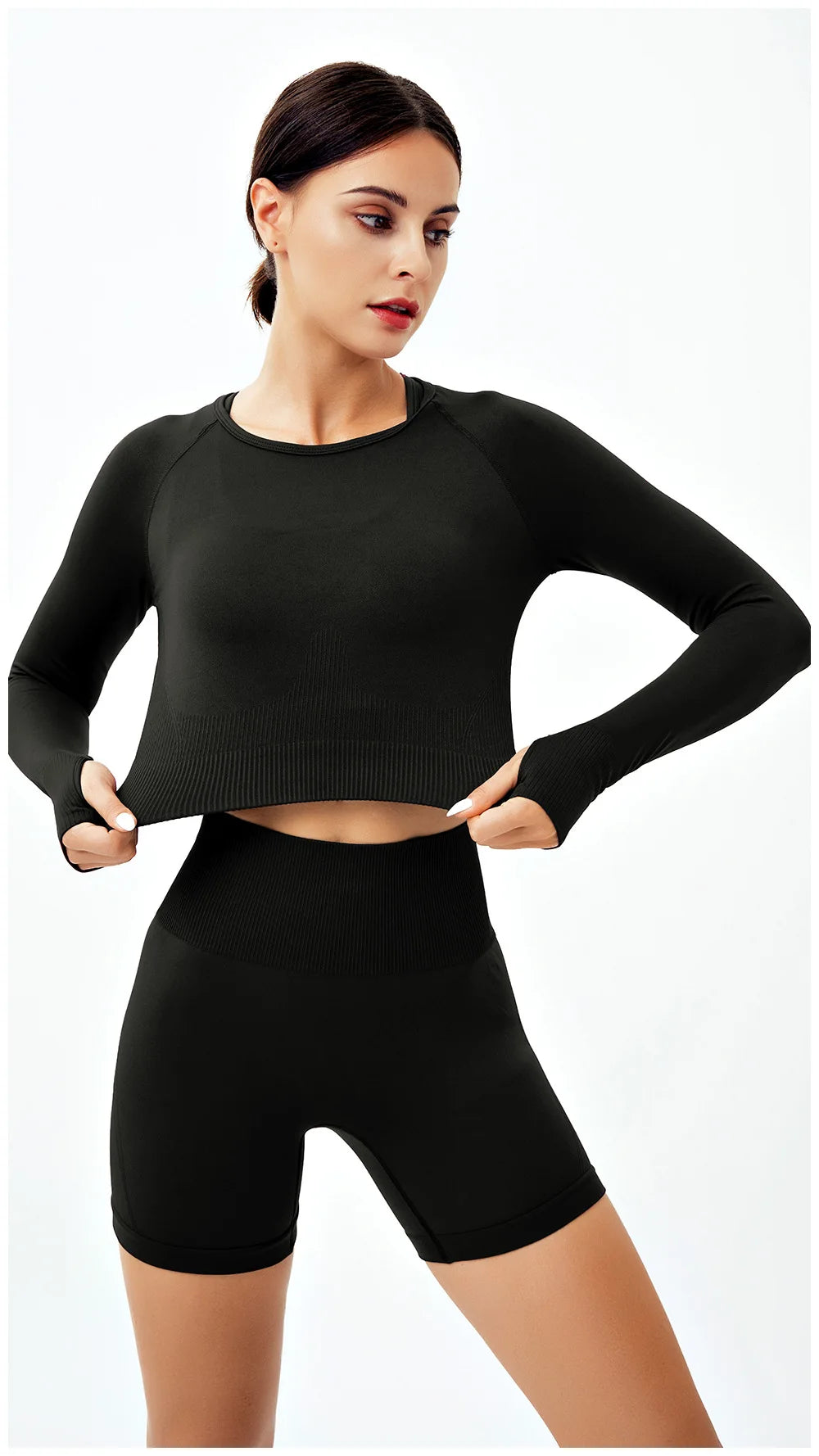 WAREBALL 2/3/4-teiliges Nahtloses Yoga-Set Sportkleidung Yoga-Anzüge für Frauen Fitness-Set Trainingsanzüge Sport-BH Gym Leggings