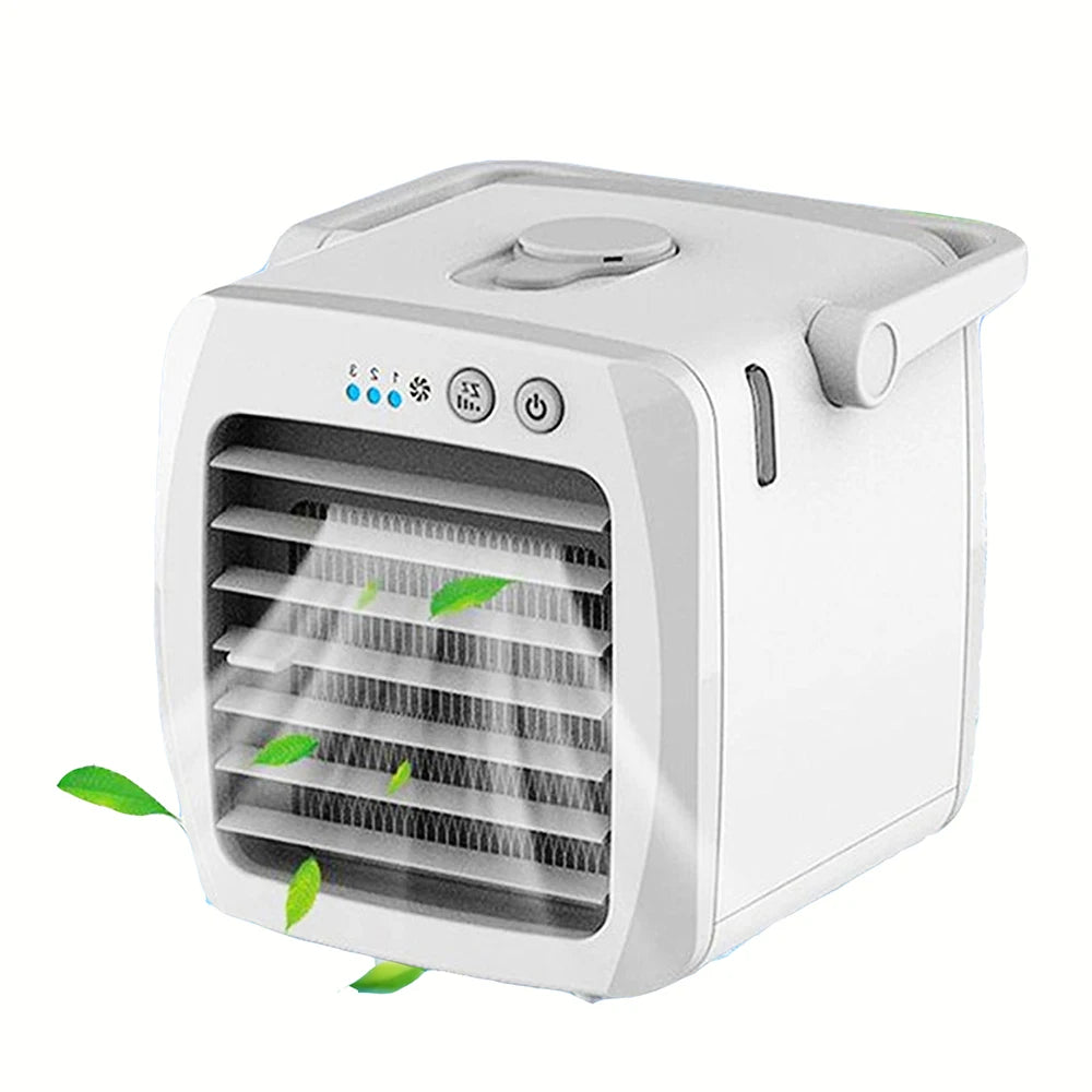 Tragbare Klimaanlage Persönlicher Luftkühler USB Persönlicher Desktop-Kühler Mini-Luftbefeuchter-Ventilator für den Schreibtisch