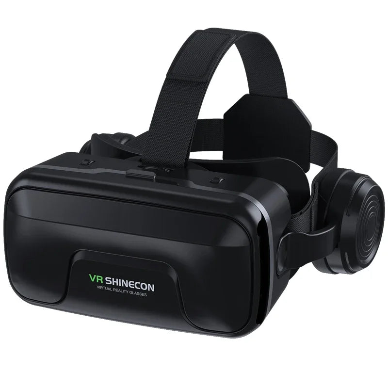 VR Shinecon 10.0 Helm 3D-Brille Virtual Reality Headset für Smartphones VR-Brille Videospiel Fernglas