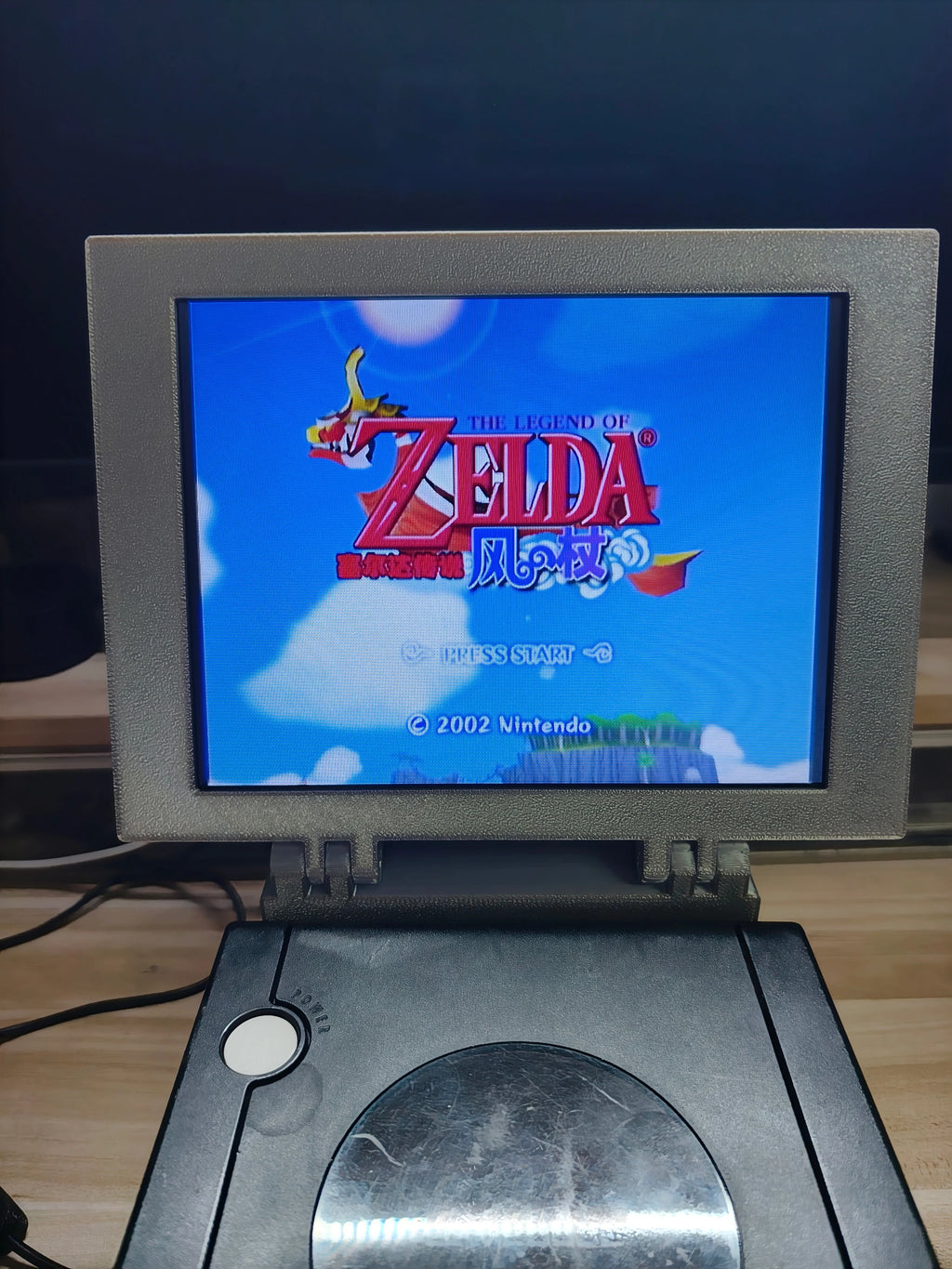 8-Zoll Gamecube 3D-Druck Retro Arcade Spielkonsole Tragbares Display Mini-Monitor mit Stereo für Gamecube NGC NTSC