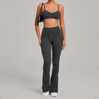 Nahtlose Yoga-Sets Sport-Fitness Hochbund-Hüfthebe-Formhose Rückenfreier BH-Anzug Workout-Gym-Leggings-Sets für Damen