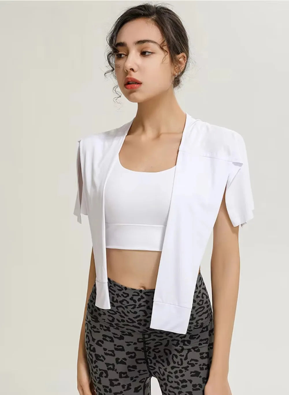 Fitness-Rock, Hüftabdeckung, Workout-Fitness-Bekleidung, Tanz-Ballett-Röcke für Damen, Sport-Yoga-Kleid, kurzer Oberschenkel-Abdeckungsrock