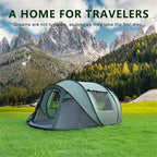 5-8 Personen Schnellaufbau-Wurfzelt wasserdichtes Campingbootzelt Outdoor-Zelt vollautomatisch Pop-Up