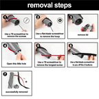 【Shopper’S Favorite】7Pcs Soft Plush Strip For Dyson V7 V8 V10 V11 Vacuum Cleaner Attachments Roller Brush Replacement Parts