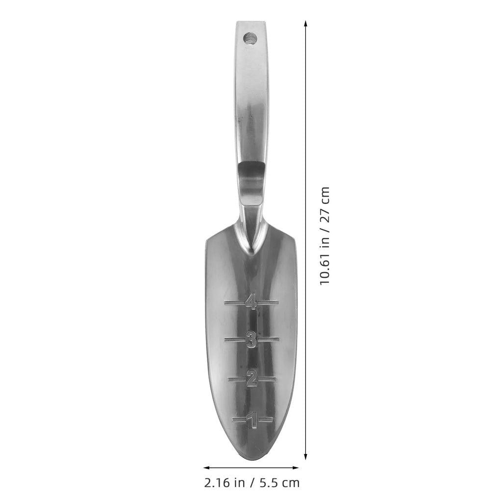 Aluminiumlegierung Gartenhandschaufel Leichtes tragbares Grabwerkzeug zum Pflanzen von Erde Kultivator für Outdoor Camping Wandern