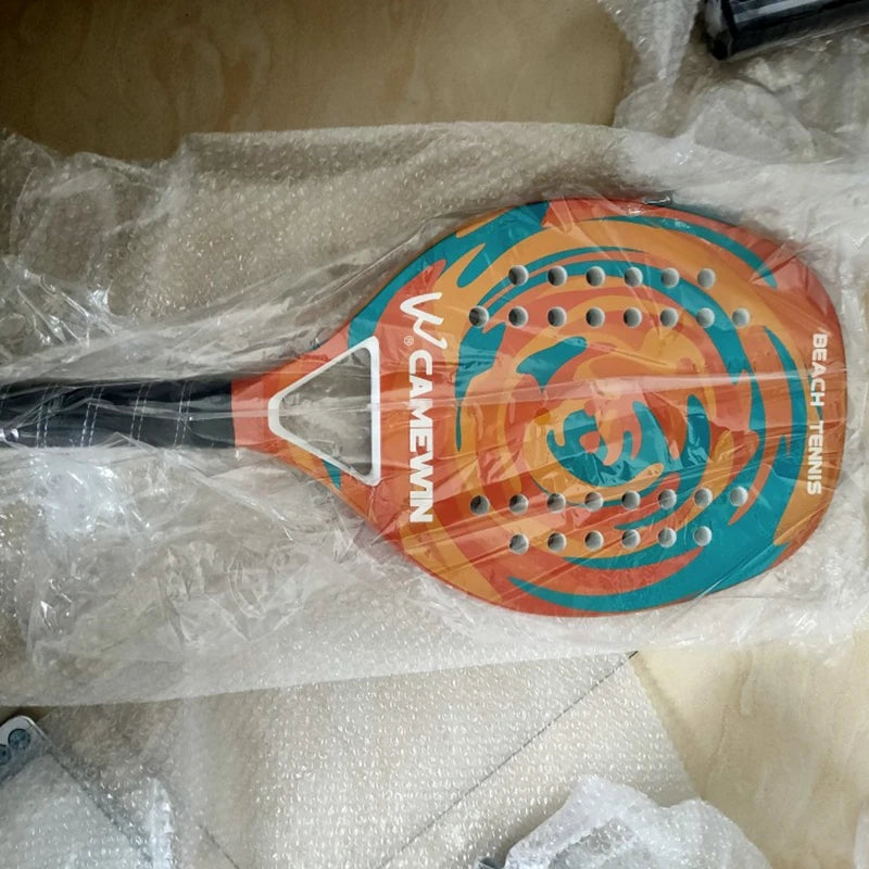 Neuestes hochwertiges Beach-Tennis-Racket aus Carbonfaser, weiche EVA-Oberfläche, Beach-Tennisschläger mit Tasche, leicht