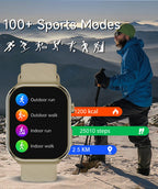 LIGE 2026 Neue KI-Gesundheitsdiagnose Smartwatch Blutfett Harnsäure Bluetooth-Anruf Blutdruck Gesundheits-Smartwatch Herren Damen