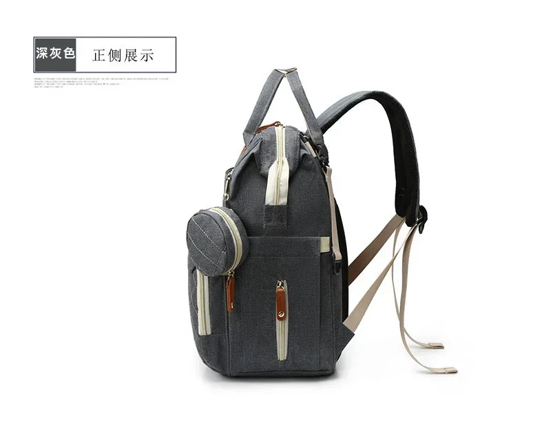 USB Mummy-Bag Windeltasche Babypflege Große Kapazität Mama Rucksack Mummy Mutterschaft Nasstaschen Wasserdichte Baby Schwanger Wickelrucksack