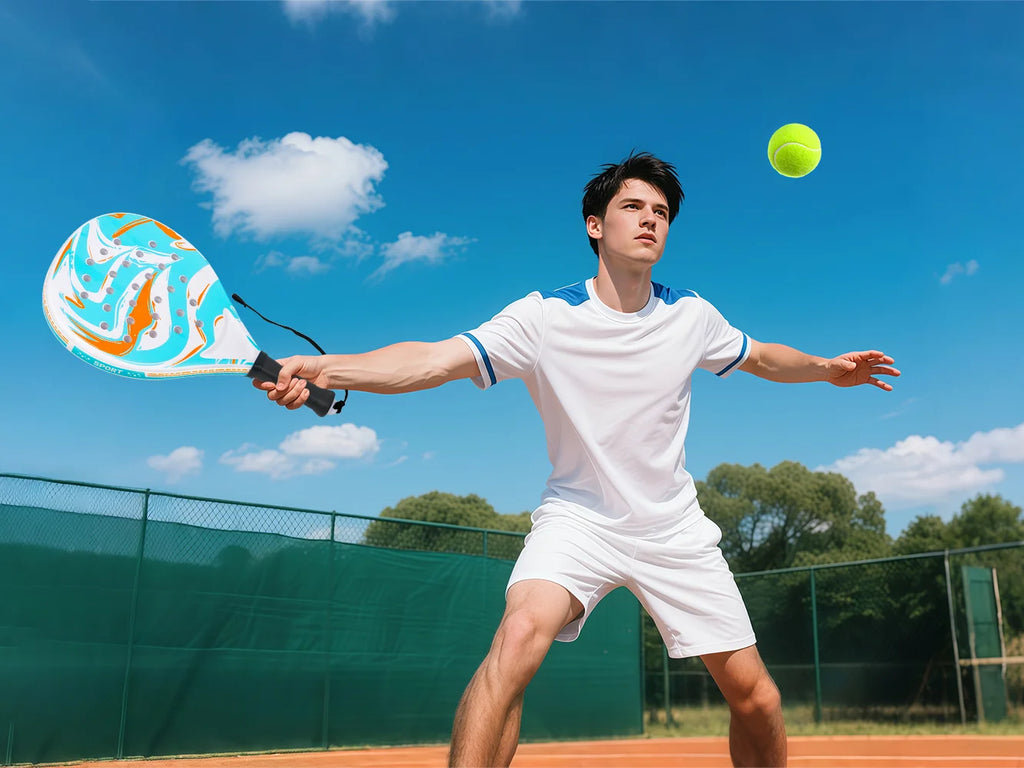 Neueste Tennisschläger 2026 | Padelschläger, aus ultraleichtem Kohlefasermaterial, mit starker Elastizität und guter Qualität