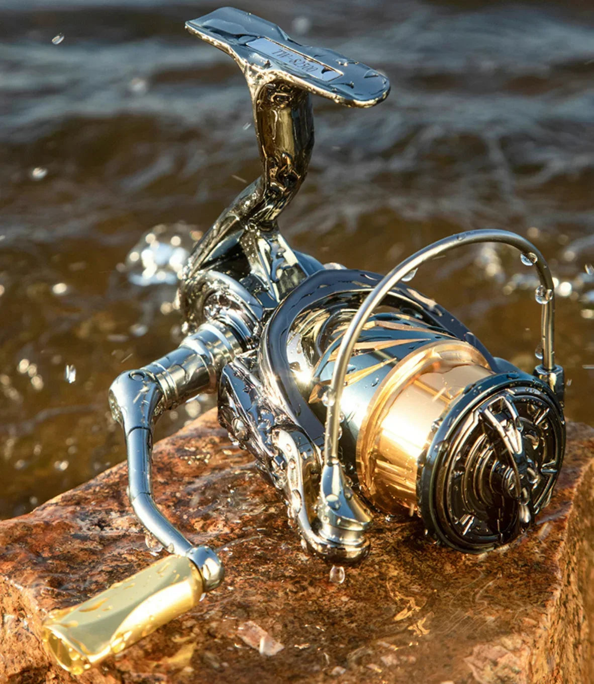 Okuma Ganzmetall-Angelrolle mit flacher Spule 15 kg Korrosionsschutz Salzwasser Spinnrolle 1000-5000