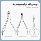 KK 11-in-1 Maniküre-Tools Professionelles Nagelknipser-Set Edelstahl Nagelschneider Zangen Scheren Kit Fußpflege Handpflege