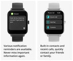 COLMI P81 Smartwatch mit Anruffunktion, Ultra 1,9 Zoll Bildschirm, 24 Std. Gesundheitsüberwachung, über 100 Sportmodi, Bluetooth Smartwatch für Herren und Damen