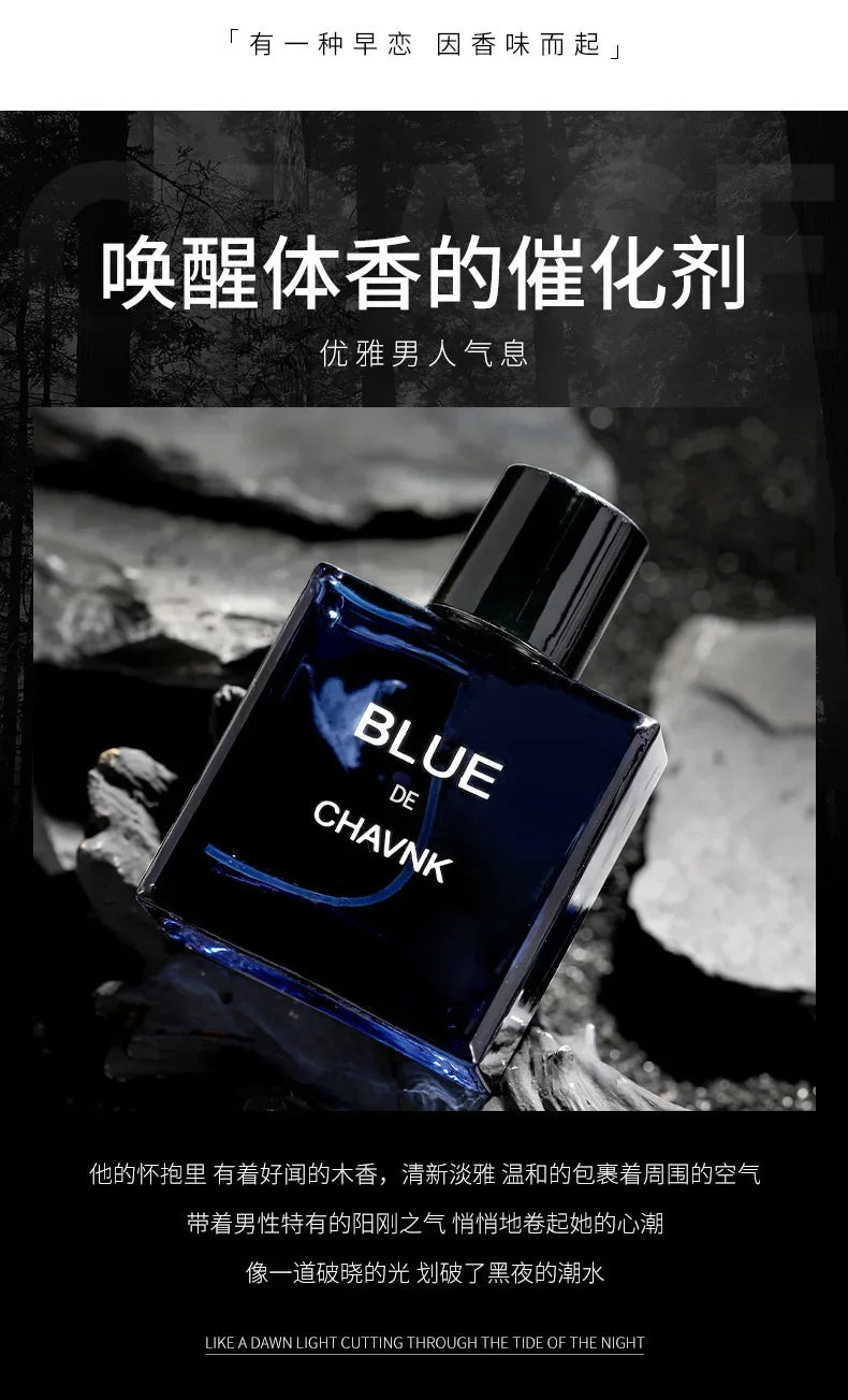 Eau De Parfum Zerstäuber Spray 50ML Blue Men's Prefume Fruity Note Man's Unique Mystery Calm and Successful Taste