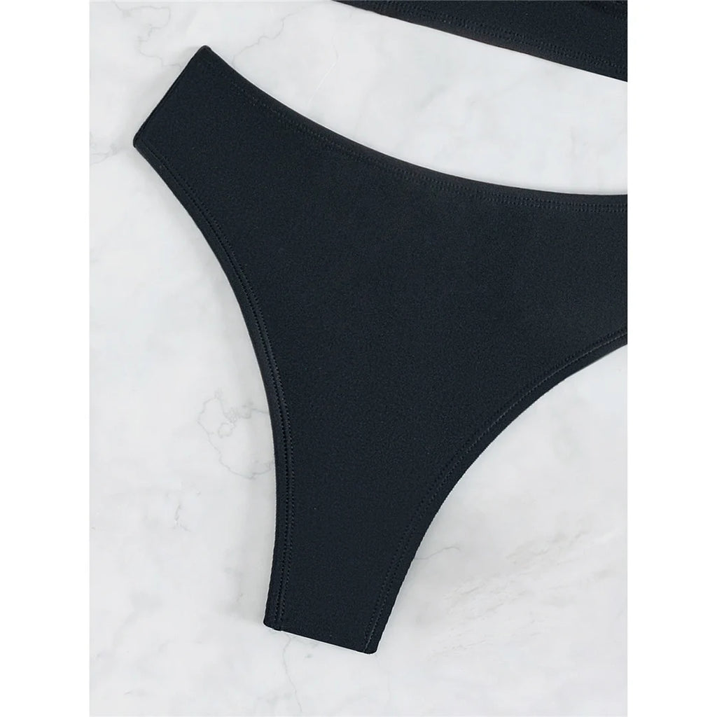 S - XL Kreuzrücken Mini Micro Tanga Bikini Damen Badeanzug Zweiteiliges Bikini Set Bademode Schwimmanzug K5022