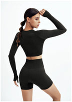 WAREBALL 2/3/4-teiliges Nahtloses Yoga-Set Sportkleidung Yoga-Anzüge für Frauen Fitness-Set Trainingsanzüge Sport-BH Gym Leggings