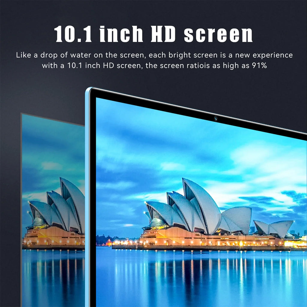 2025 Neu verbessertes Pad 10,1 Zoll Android-Tablet Octa Core 6GB RAM 128GB ROM Dual-Netzwerk WLAN Dual-Kameras Tablet PC 6000mAh