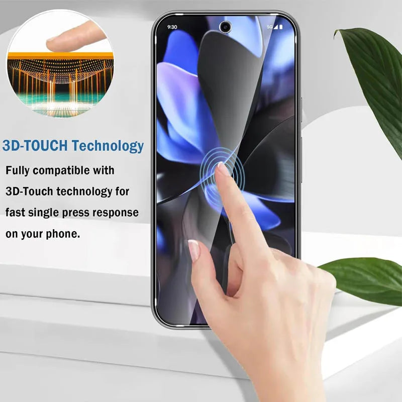 Fingerabdruck-Entsperrung Glas für Pixel 9 Pro 10 8A 9A 10A 7A 8 Pro Displayschutzfolie Pixel 9 Pro XL Panzerglas für Google Pixel 9