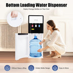 Elektrischer Warm- und Kaltwasserspender, vielseitiger stehender Wasserspender mit unterer Beladung für Zuhause und Büro, 110V US/220V EU