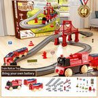 44 Teile/Set Elektrische Eisenbahn Schienensets Zusammenbau Schienenwagen Spielzeug Junge Pädagogisches Simulationsmodell Weihnachts-Geburtstagsgeschenk