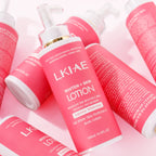 AILKE Superior Aufhellende Körperlotion, feuchtigkeitsspendend, glatte Haut, reduziert dunkle Flecken, mit Rosenöl, Niacinamid, 500ml