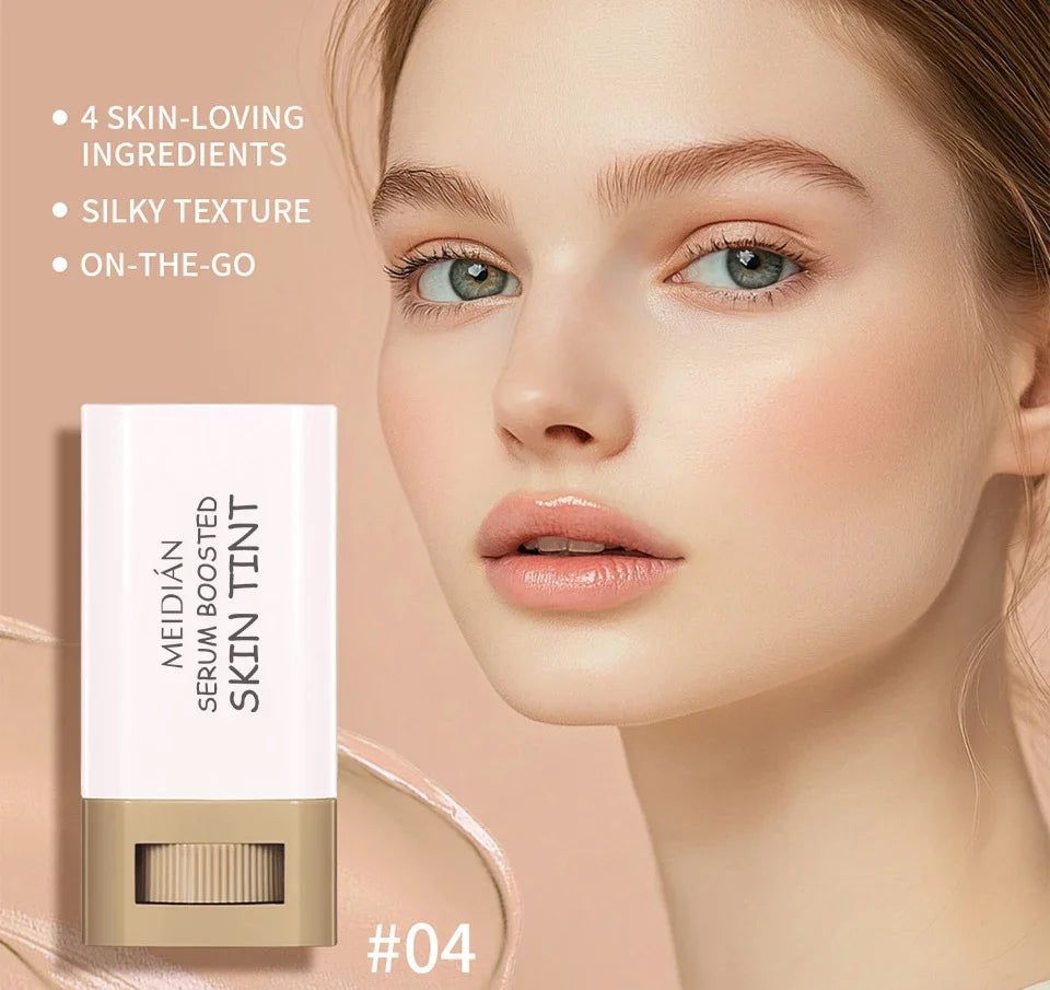 Bronze Foundation Stick Serum-verstärkte Hauttönung Seidige Textur Feuchtigkeitsspendende Deckkraft Concealer Base Ebenmäßiger Hautton Make-up