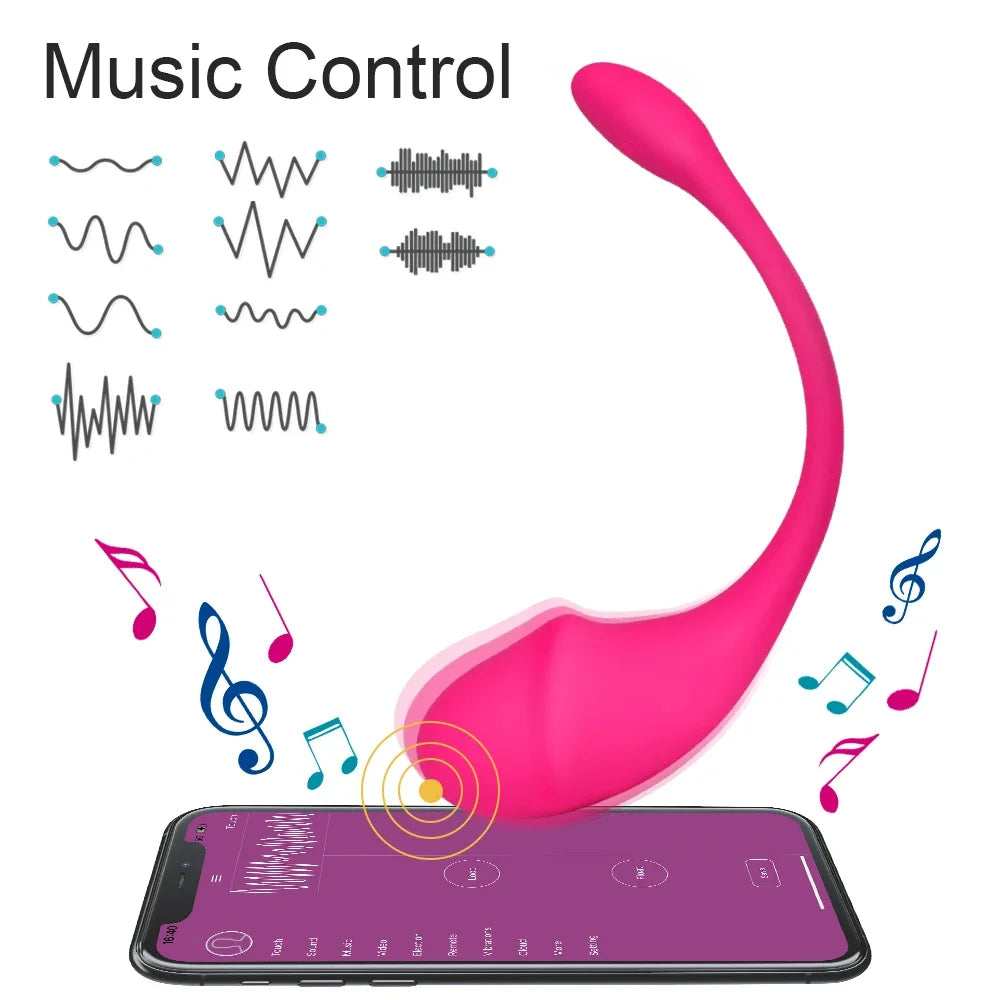 Kabelloser Bluetooth G-Punkt Vibrator für Frauen APP Fernbedienung Tragbares vibrierendes Ei G-Punkt Klitorisstimulator Sexspielzeug für Erwachsene
