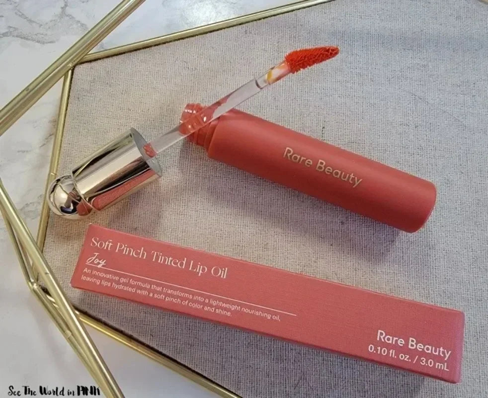 Rare Beauty Melting Cream Blush Make-up Matt Perlmutt Textur Glitzer Rouge Highlighter Hell nähren befeuchten Lipgloss