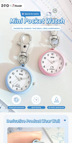 ZGO Sanrio Cinnamoroll Lady Pocket Watch, Simple Design Sense Pendant Watch, Waterproof, Quartz Watch, Gift 733